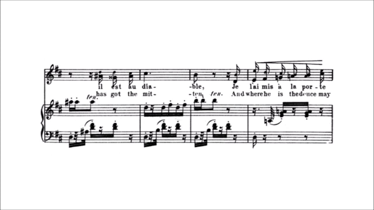 Karaoke Opera: Sequidilla - Carmen (Bizet) Orchestra only version with printed music