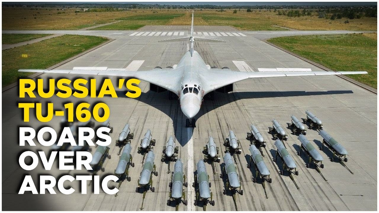 Russia Flies Bombers Over Arctic Live : Tu-160 Strategic Bombers Perform Flight Over Neutral Waters