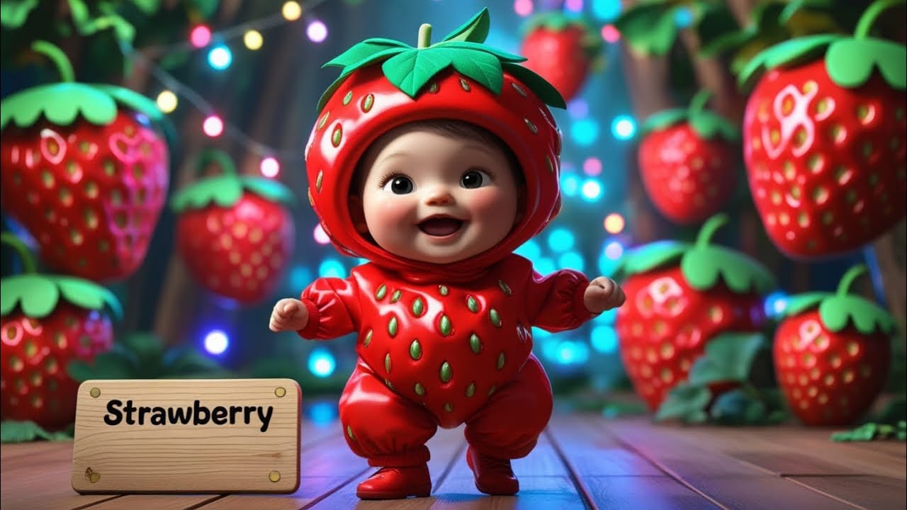 Baby Loves Fruits | Baby Fruit Dancing | Disco Fruit Party Song | learn fruits |#fruits #fruitssong 