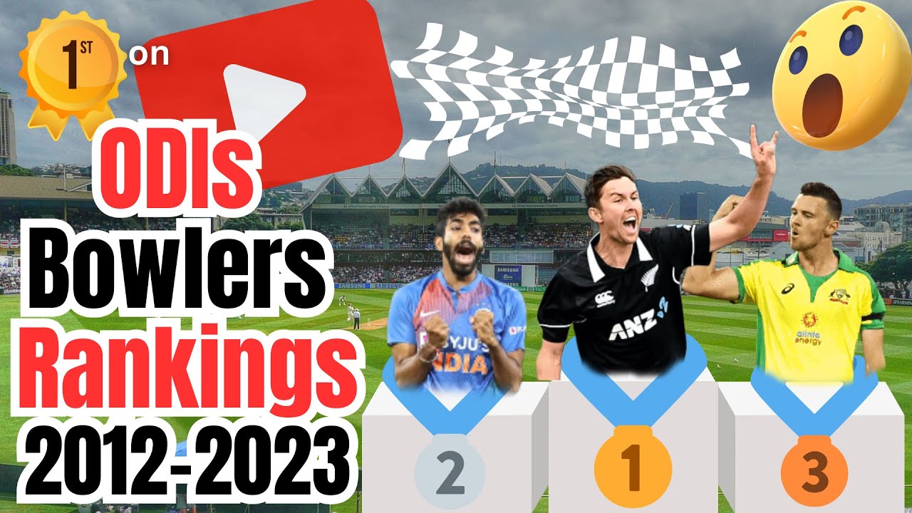 ICC ODI Bowlers Rankings (2012-2023) | Month Wise | First on YouTube