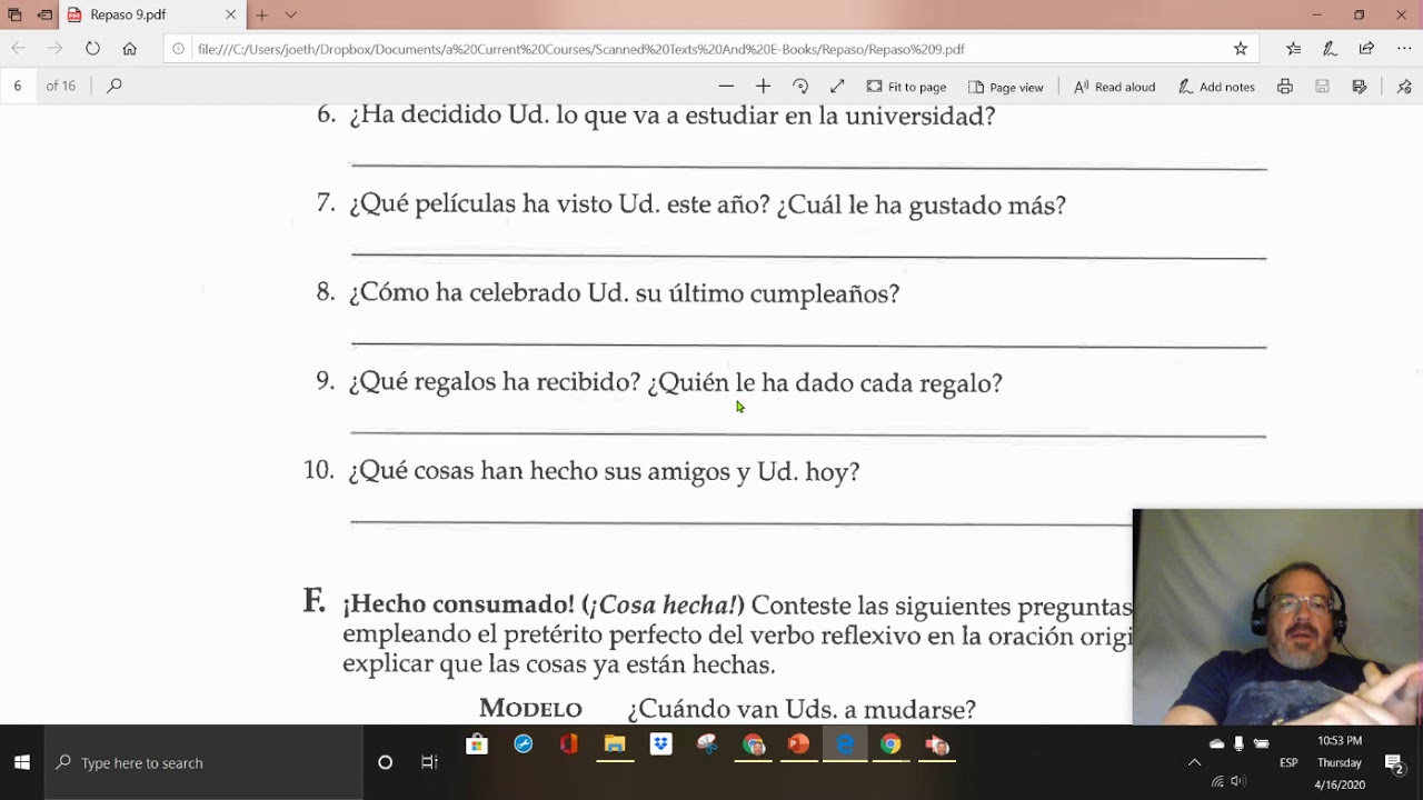 April 17, SL1, Lesson