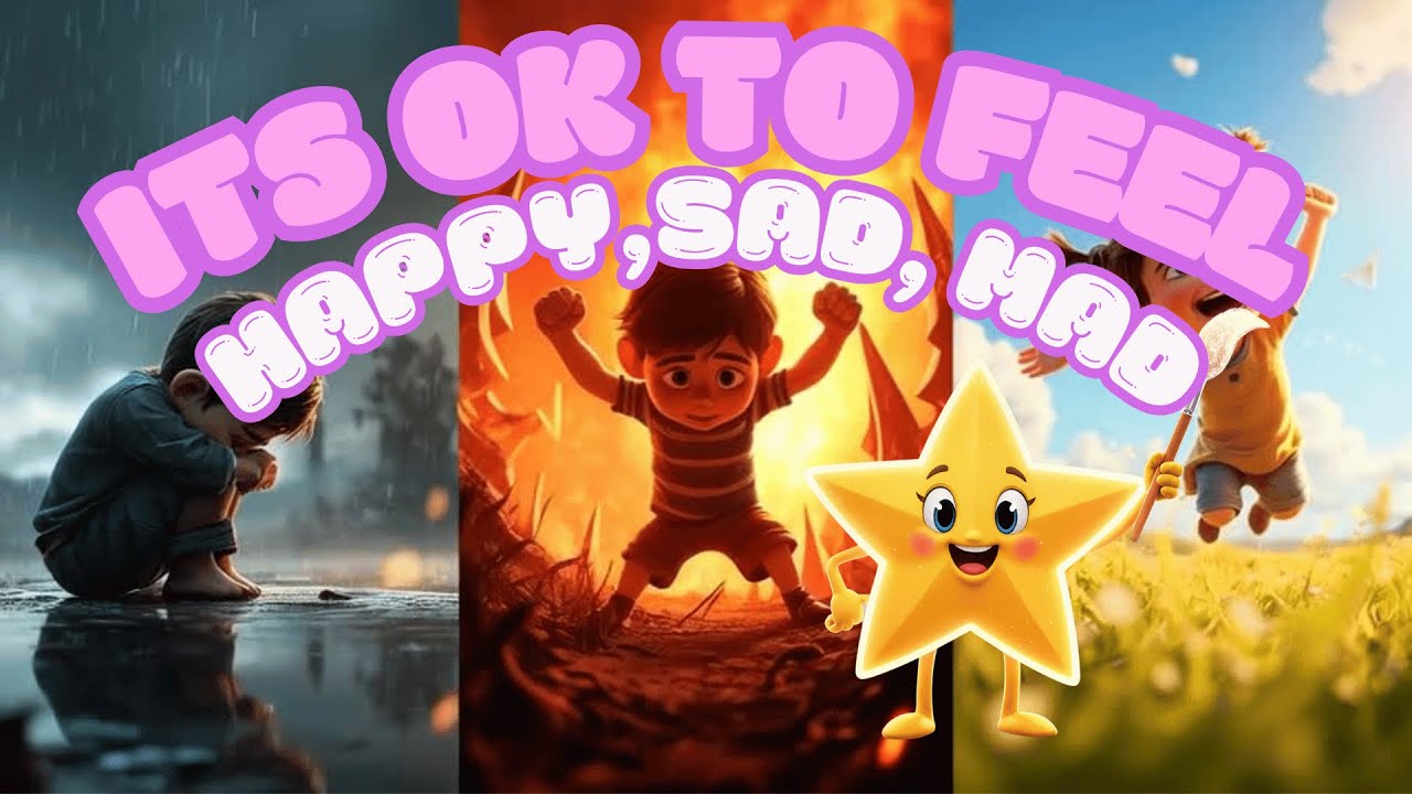 Its ok to feel | Happy sad mad scared | Nursery Rhyme
