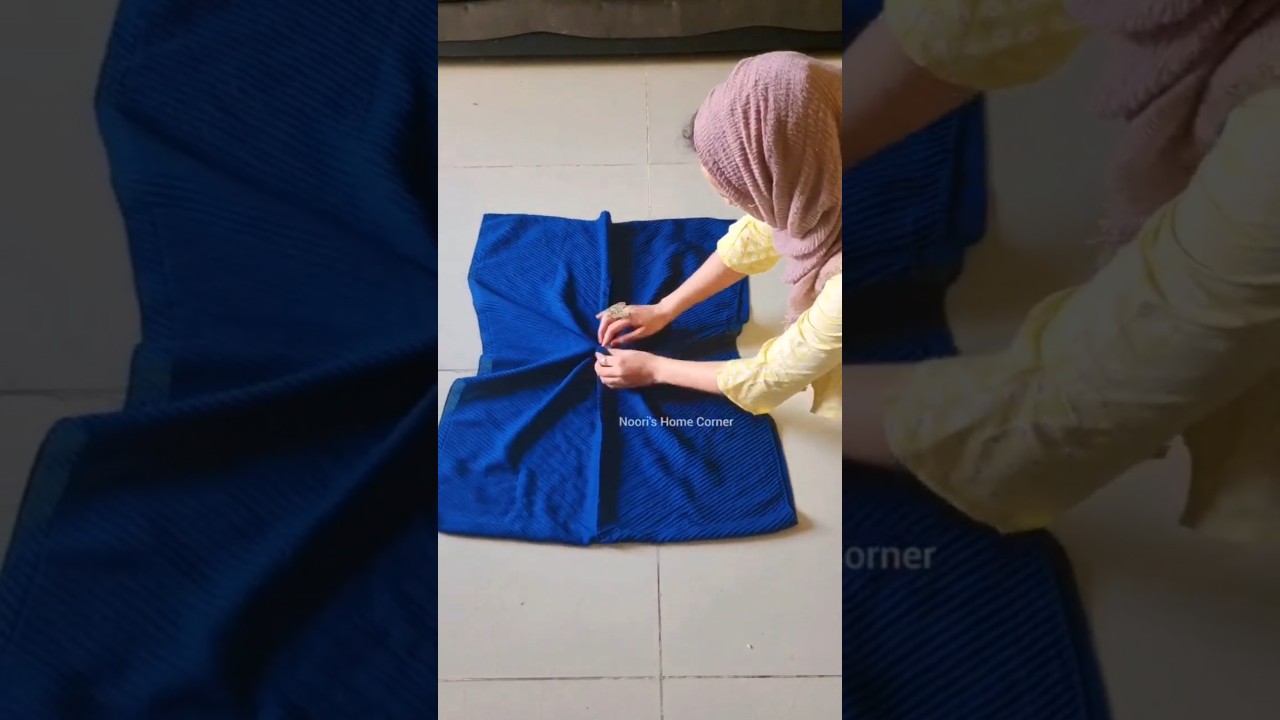 Another quick hack of round cushion without Stitching 😜 #diy #round #cushion #cover