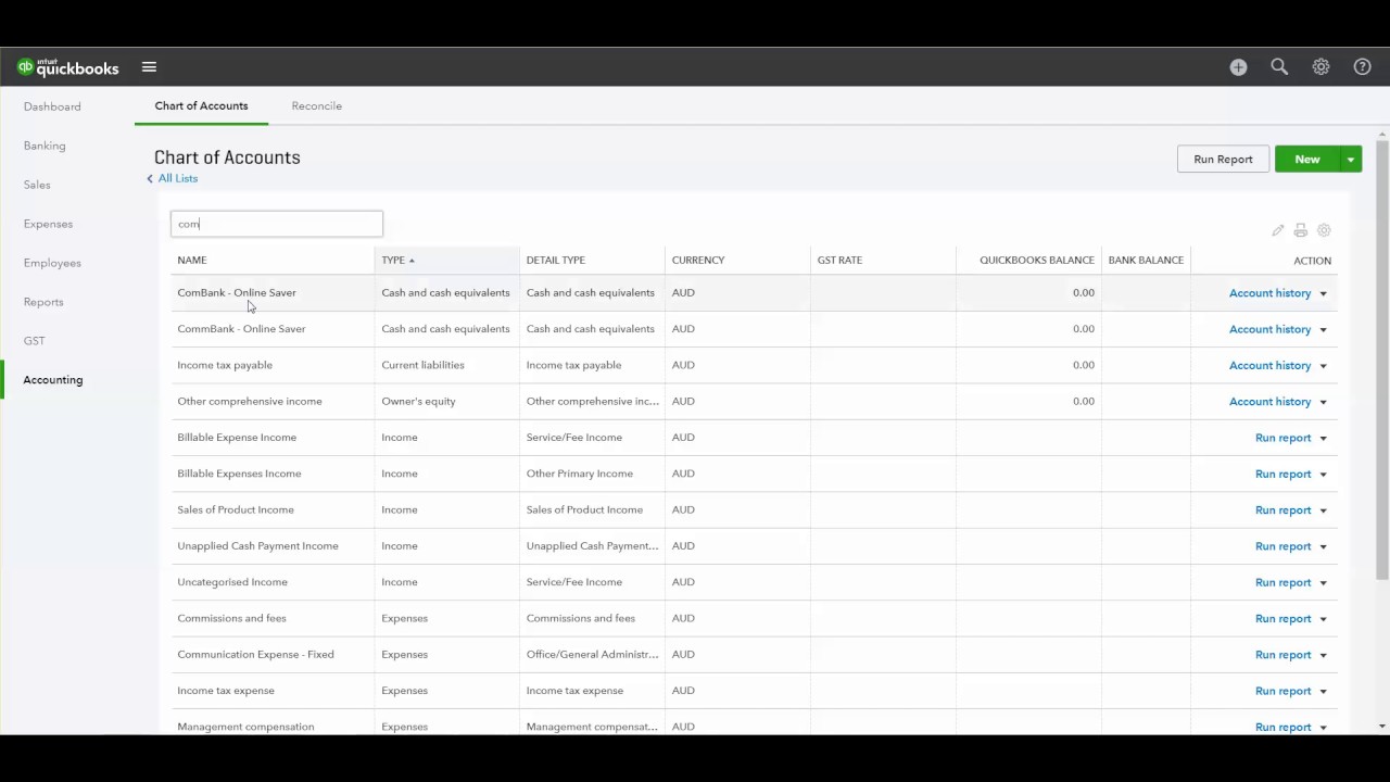 How to Merge your Chart of Accounts in QuickBooks Online | AUS