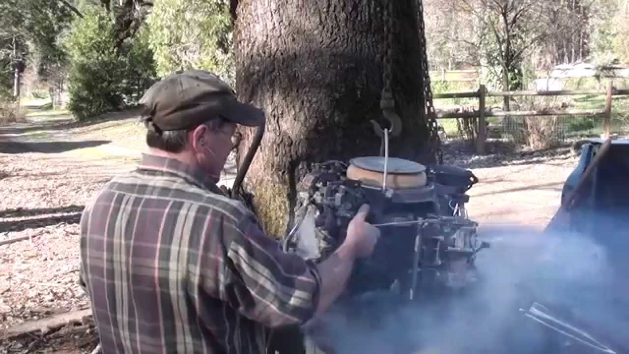 Pt 2 Evinrude Starflite V  75 HP V4 Outboard.  A Run in the Barrel