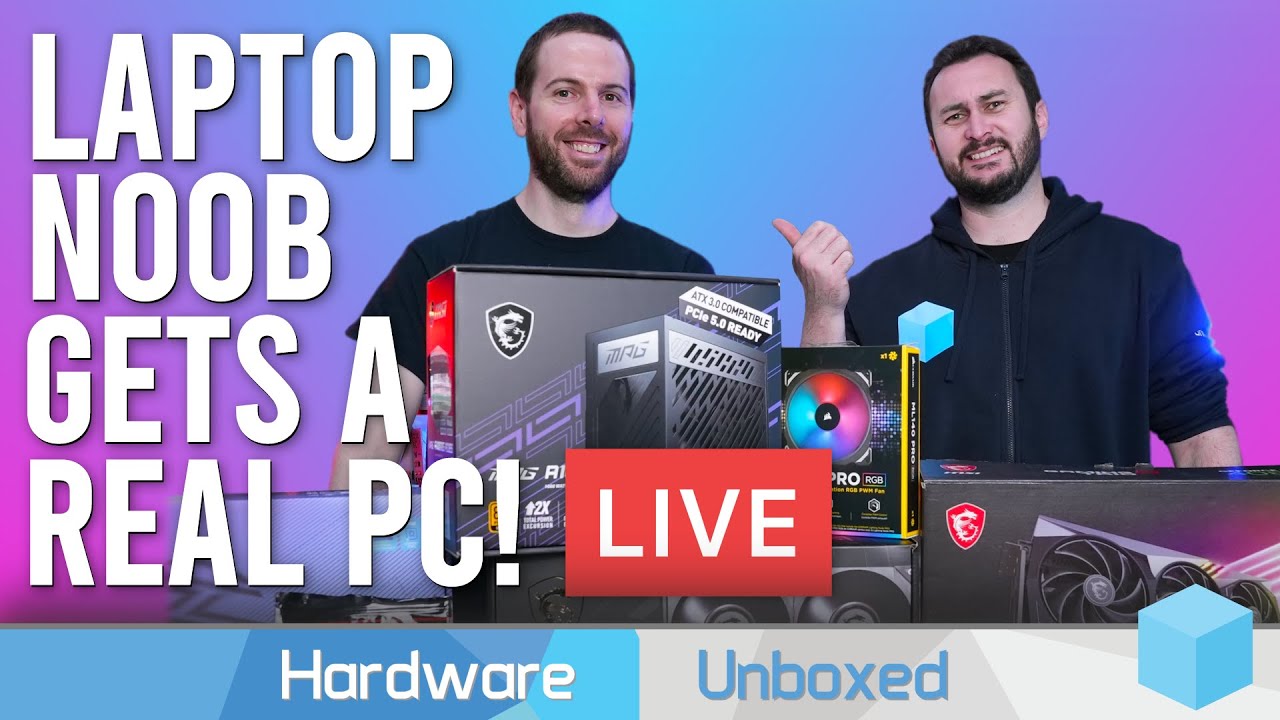 Building JarrodsTech A REAL PC Live!