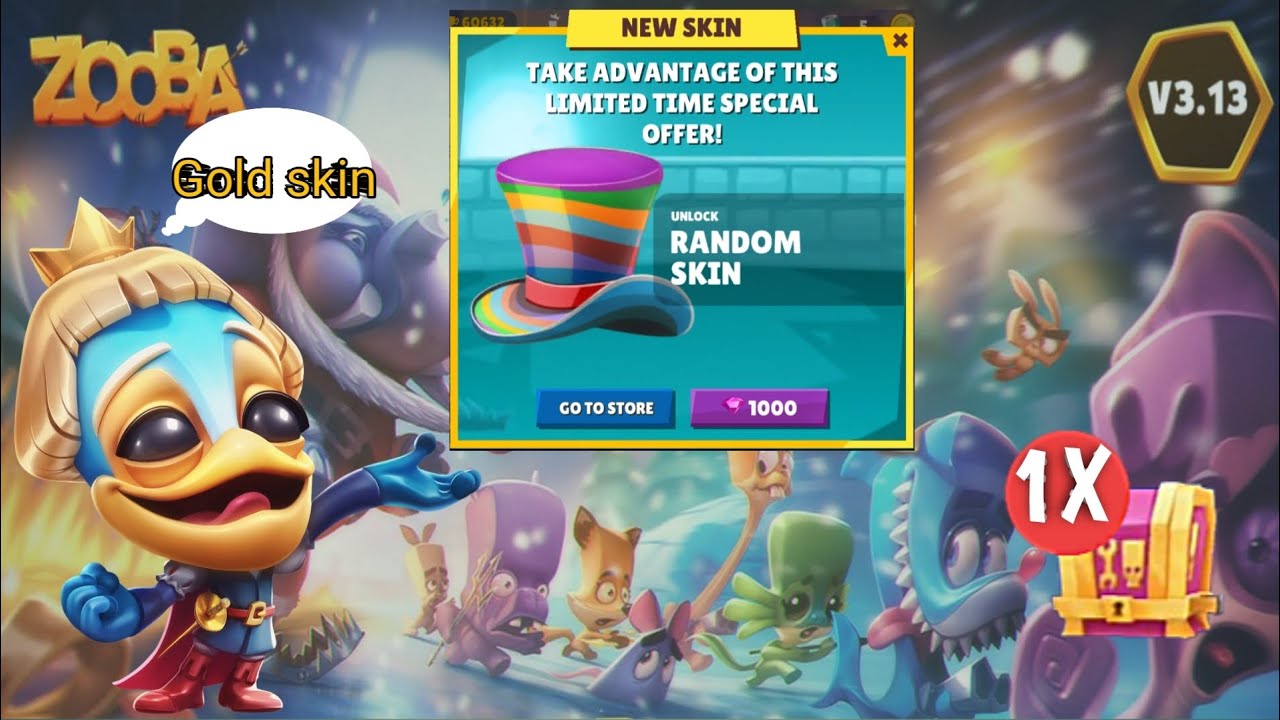 I Buy a random skin from stor and open a Legendary crate from free pass😊