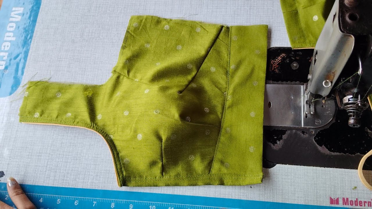 ✨37-39Size 4Tukes Belt Blouse Front Part Cutting&Stitching ||How to Make 4tukes Blouse Front Part||