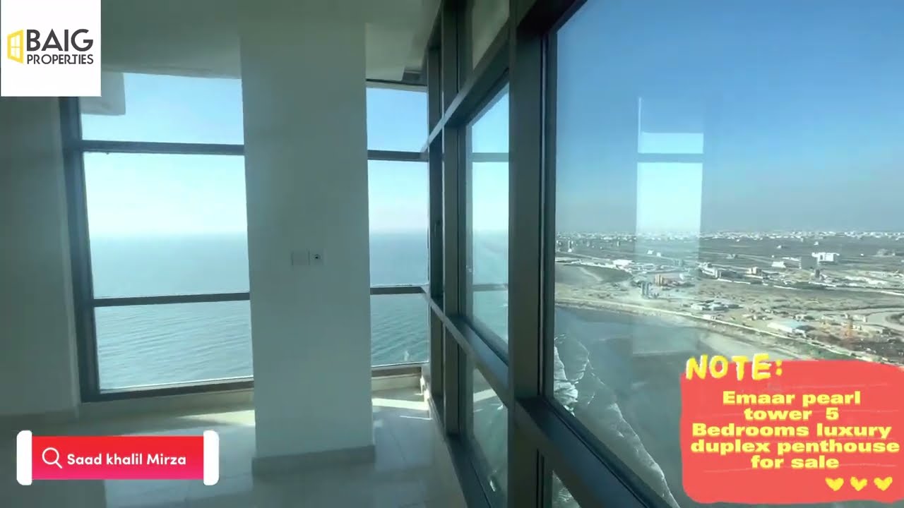 Emaar karachi pearl tower 5 bedrooms luxury duplex penthouse for sale @Beachfrontpk