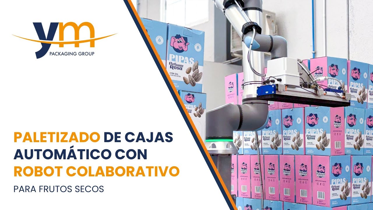 Paletizado autom&aacute;tico de cajas con Robot Colaborativo UR20 @UniversalRobotsVideo