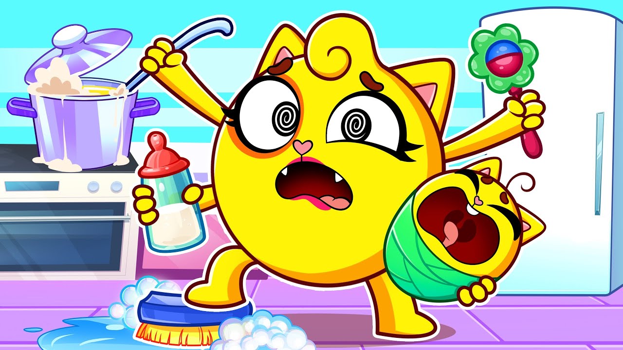 Busy Mommy Song 👩‍👧 | Let’s Help Mom Together! 👶 Cute Family Songs by Baby Zoo