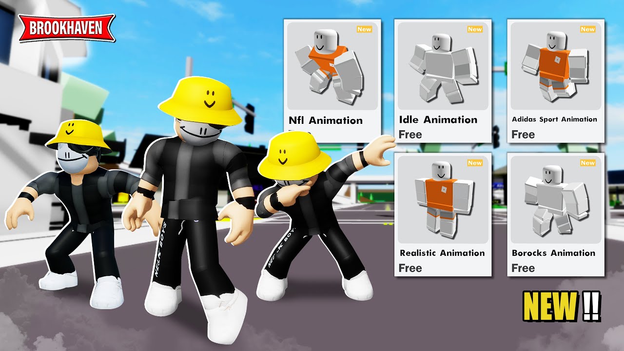 ALL SECRET ANIMATION PACK For BOY Di Brookhaven ID/CODES - Roblox
