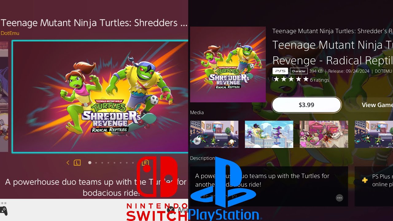 New Final TMNT: Shredders Revenge DLC Radical Reptiles Available Now On Nintendo Switch & PS5!