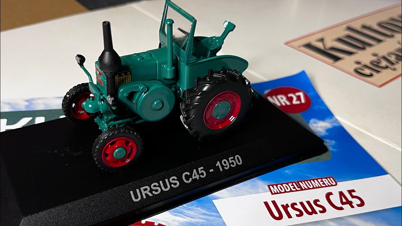 Tractor Ursus C45 1947-54 Kultowe traktory Hachette 1/43 diecast model 