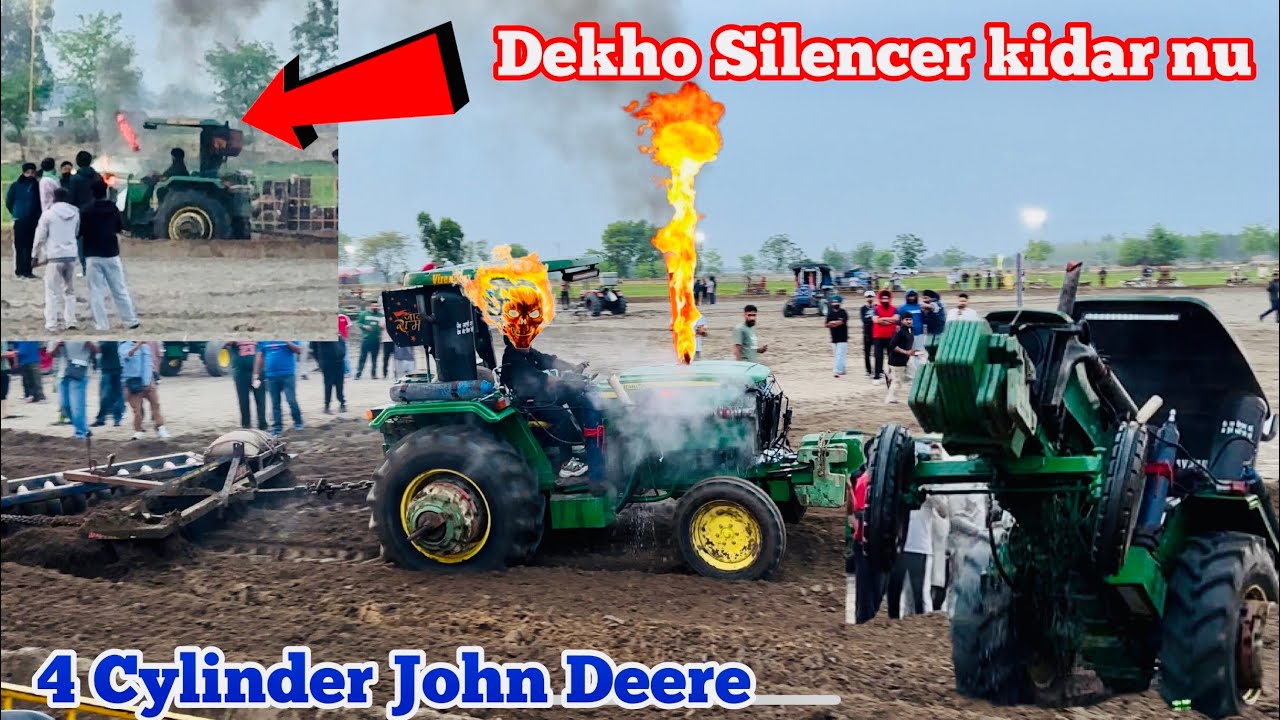 🛑 Aa ki ho gya 🔥 4 cylinder John Deere Haryana wale Tractor Tavia Mukabala