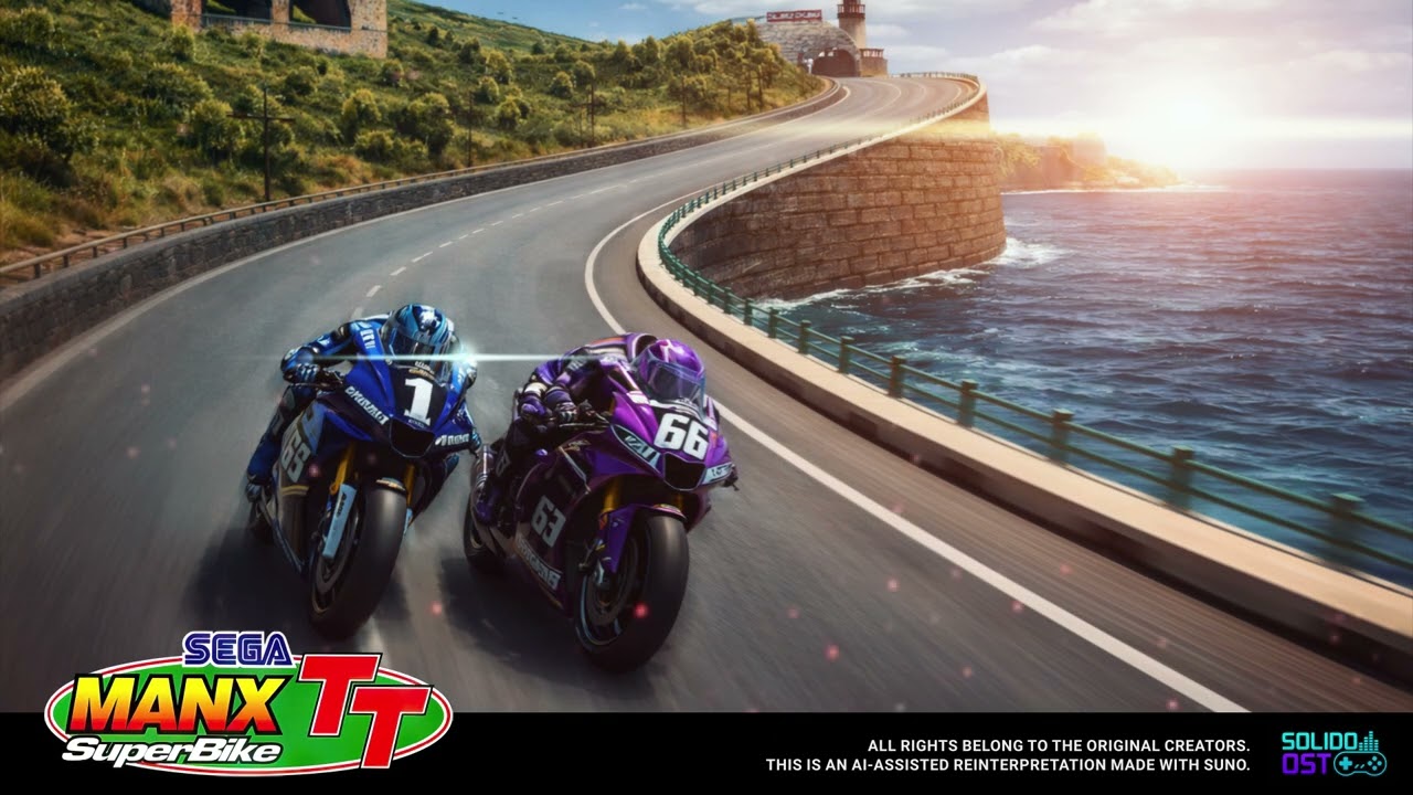 Sega Manx TT Superbike - Laxey Coast - Reimagined by AI