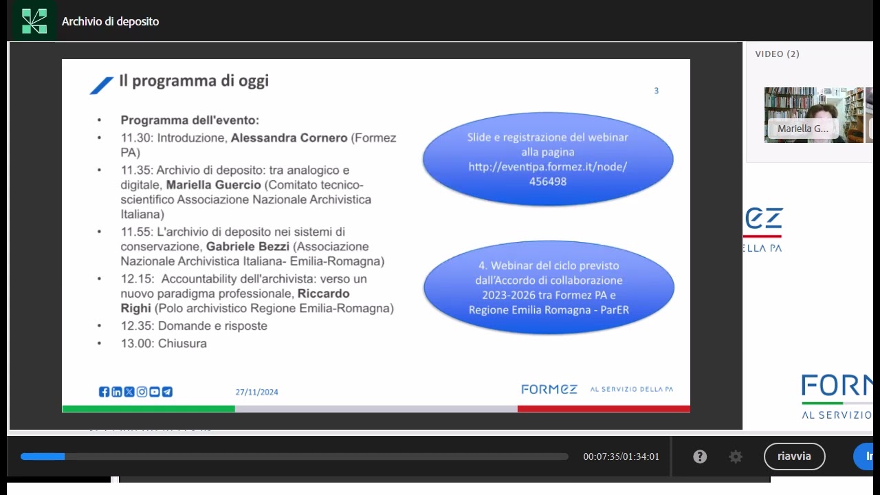 L'archivio di deposito esiste ancora?