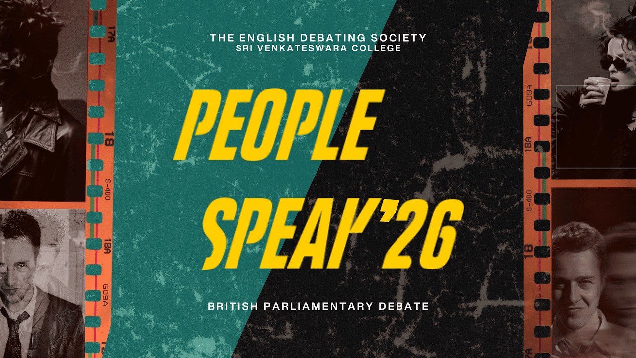 23rd People Speak : Open Grand Finals | Sri Venkateswara College