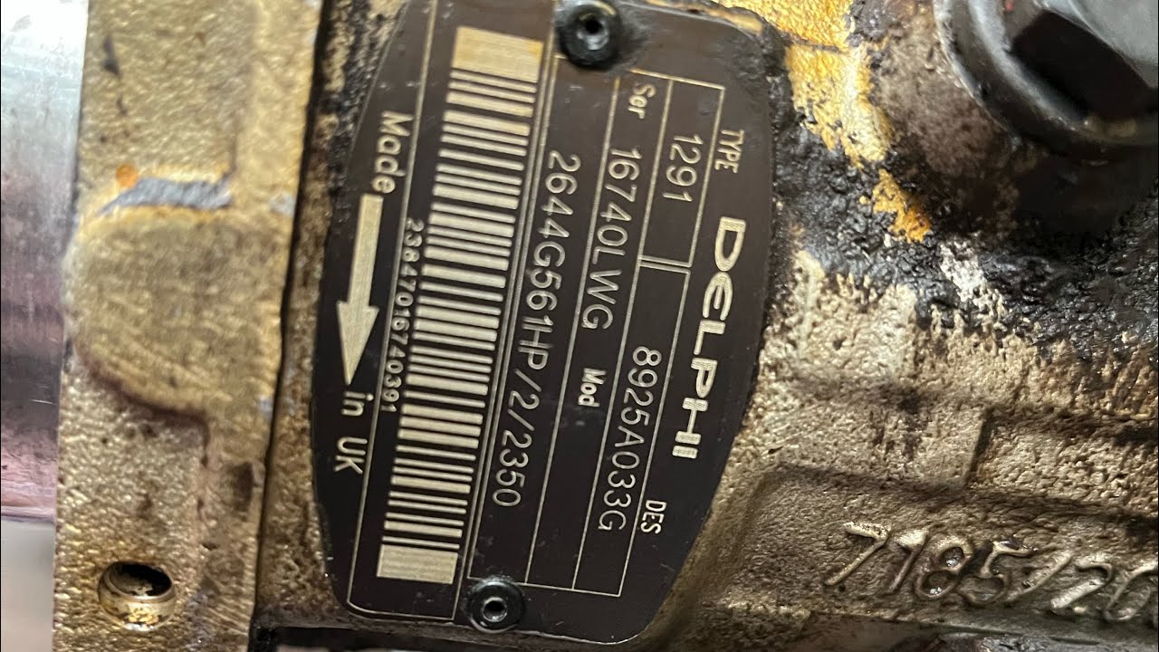 Perkins 1906/2200 Delphi 1291 injection pump replacement Manitou M50-4
