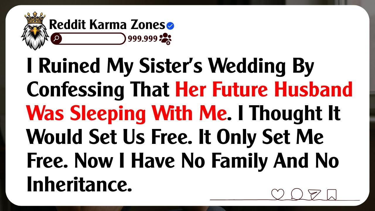 I Ruined My Sister's Wedding By Confessing That Her Future Husband Was Sleeping With Me. I...