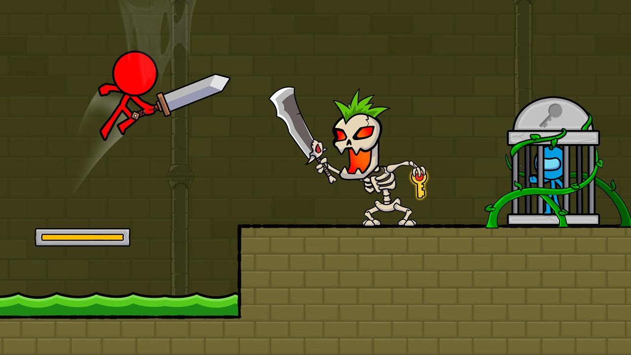 Watergirl and Fireboy Stickman parkour animation : Red Stickman  Animations vs Stickman Fighting