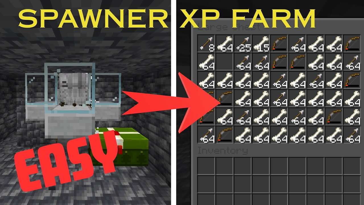 Easiest Spawner (Zombie-Skeleton) XP Farm In Minecraft 1.21+ | Java And Bedrock