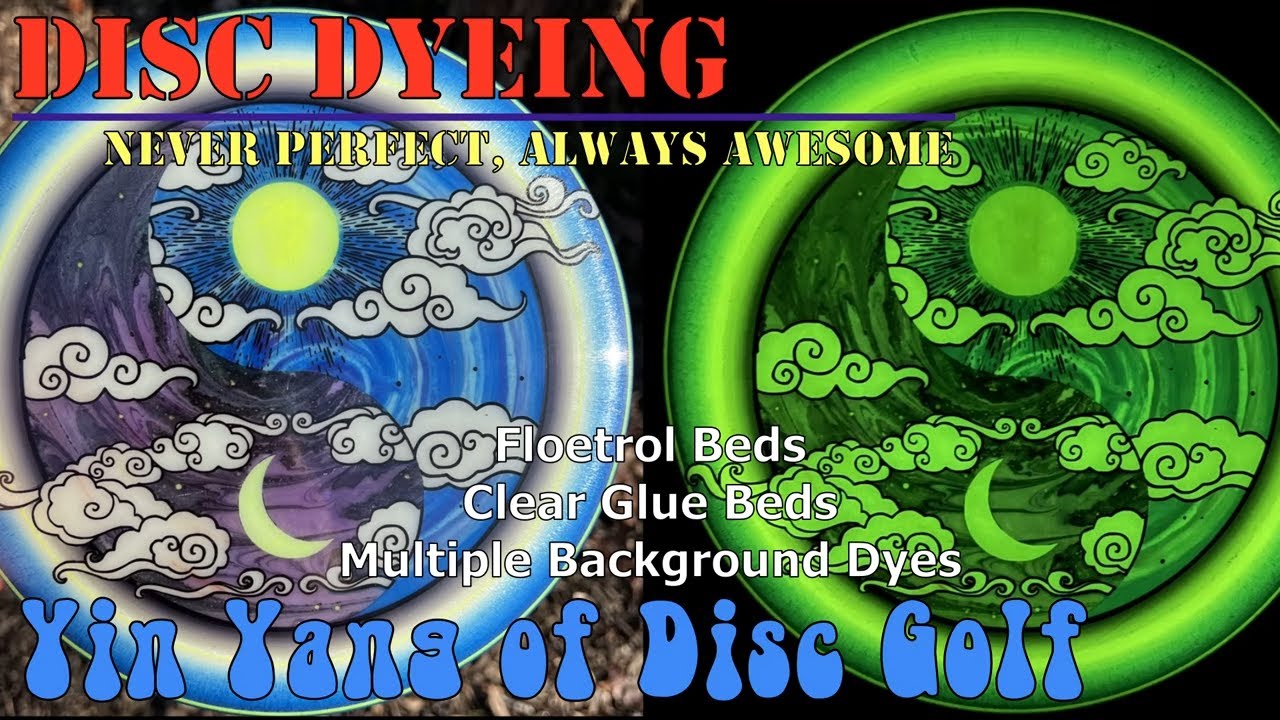 Disc Golf Dyeing Tutorial (and Giveaway) - Multiple Background Dyes