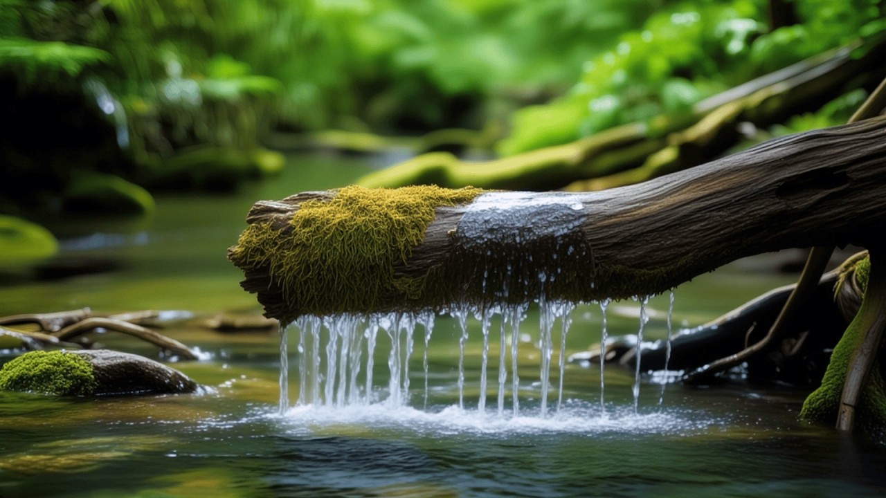 Relaxing In Mountain Lake: Calm and Stress Relief