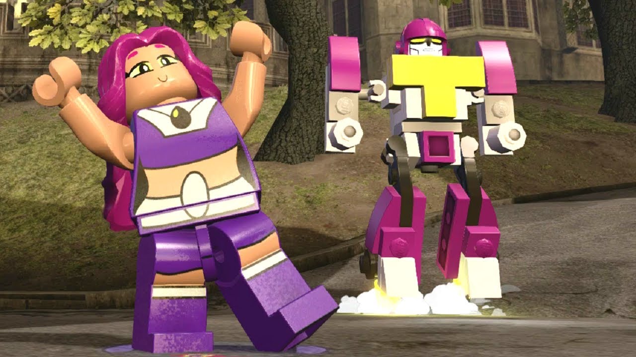 LEGO Dimensions - Starfire (Teen Titans Go!) Free Roam Gameplay + Titan Robot