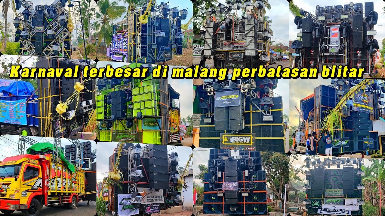 Full lengkap komplit, Daftar hadir sound system karnaval kalirejo singkil malang
