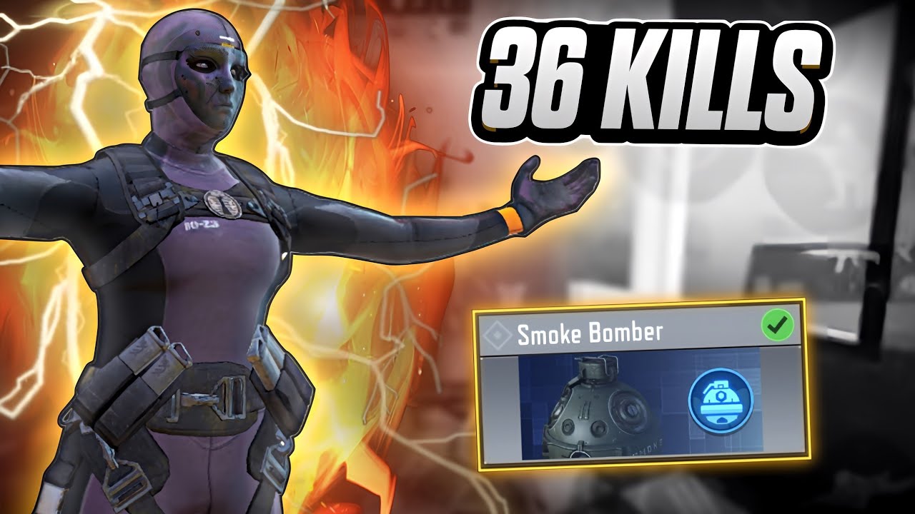 36 KILLS! SMOKE BOMBER CLASS IS TOO OP🥵 | CODM BR GAMEPLAY