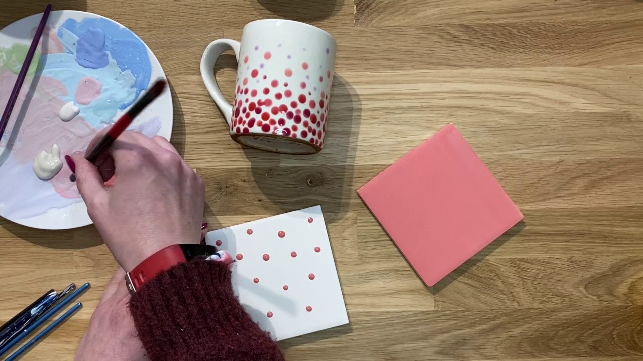 Painting Tip with Fired Frog Pottery - Creating Even (and Easy) Dots