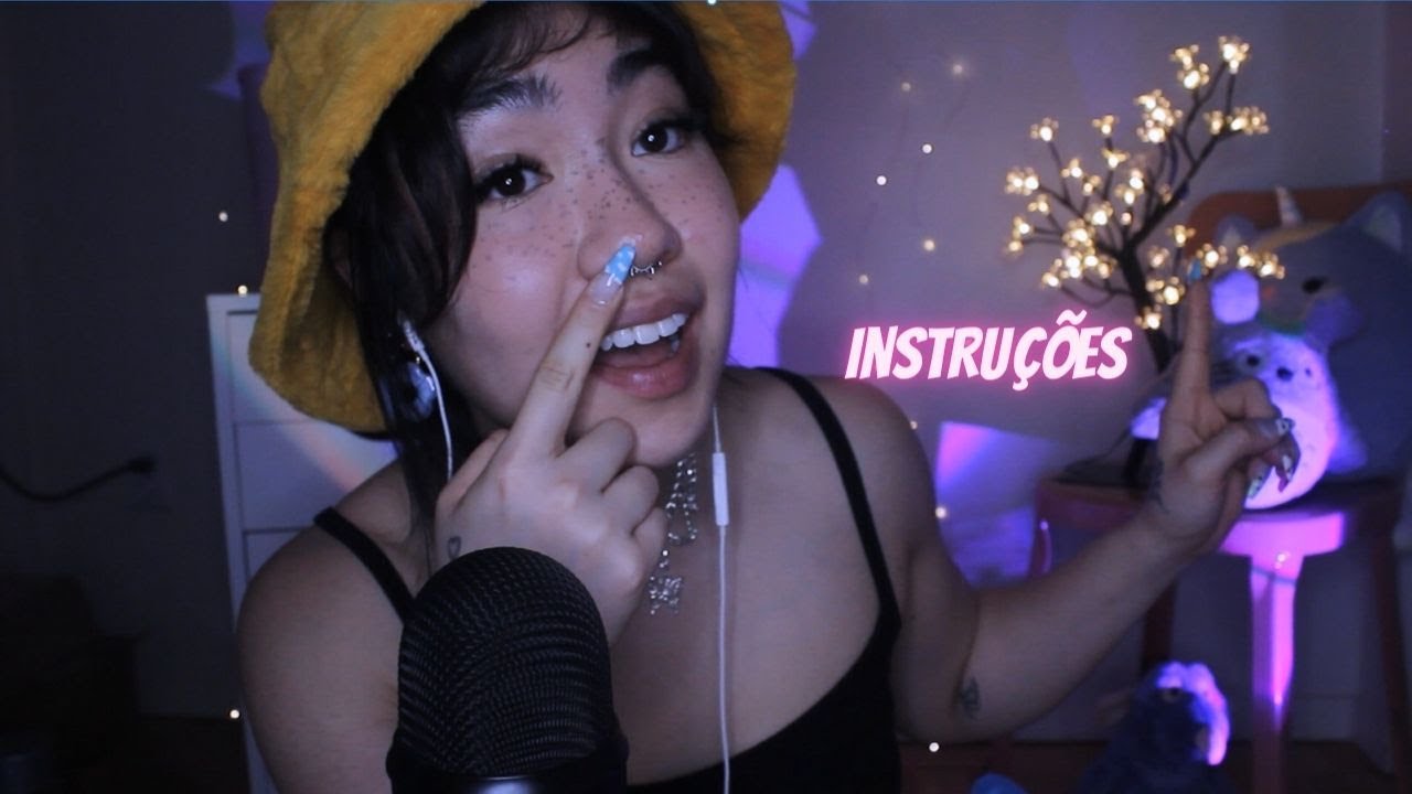 ASMR | Siga Minhas INSTRUÇÕES e não se distraia (eu deixo vc FECHAR OS OLHOS na metade do vídeo 😴)