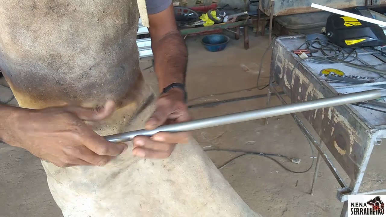 Como torcer barra chata(fazer espiral em barra chata)