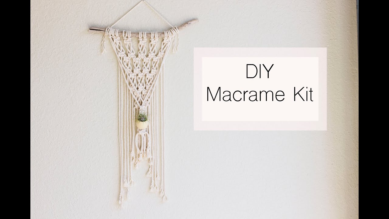 Simplebeans DIY Macrame Wall Hanger Kit Video