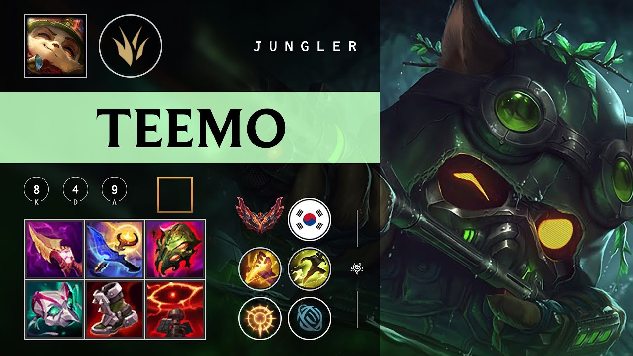 Teemo Jungle vs Master Yi - KR Grandmaster Patch 26.02