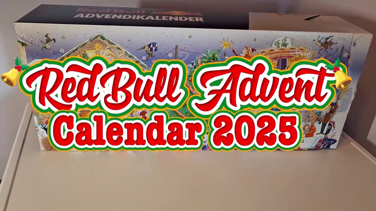 Распаковка ВСЕХ 24 банок в рождественском календаре Red Bull Winter Edition 2025!
