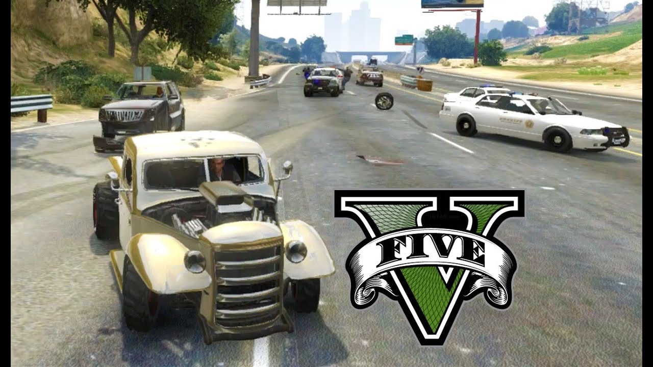Grand Theft Auto V (Xbox 360) Free Roam Gameplay #15 [1080p]