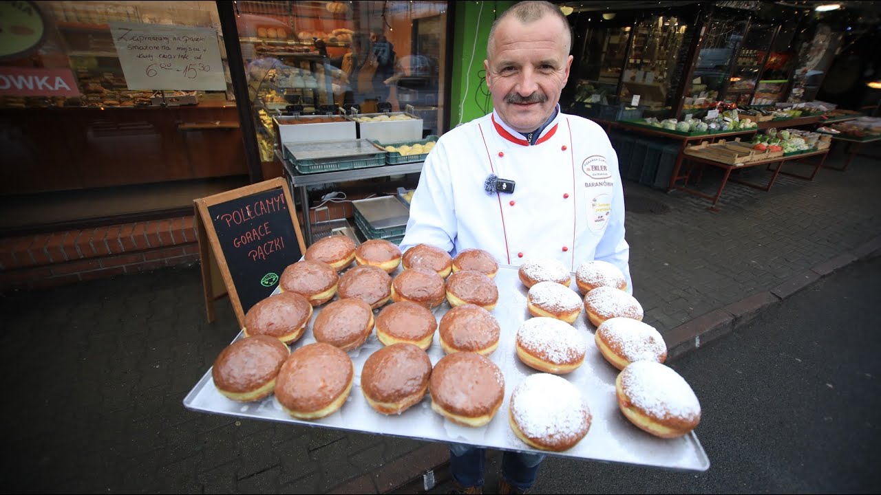 Człowiek, który robi najlepsze pączki w karnawale