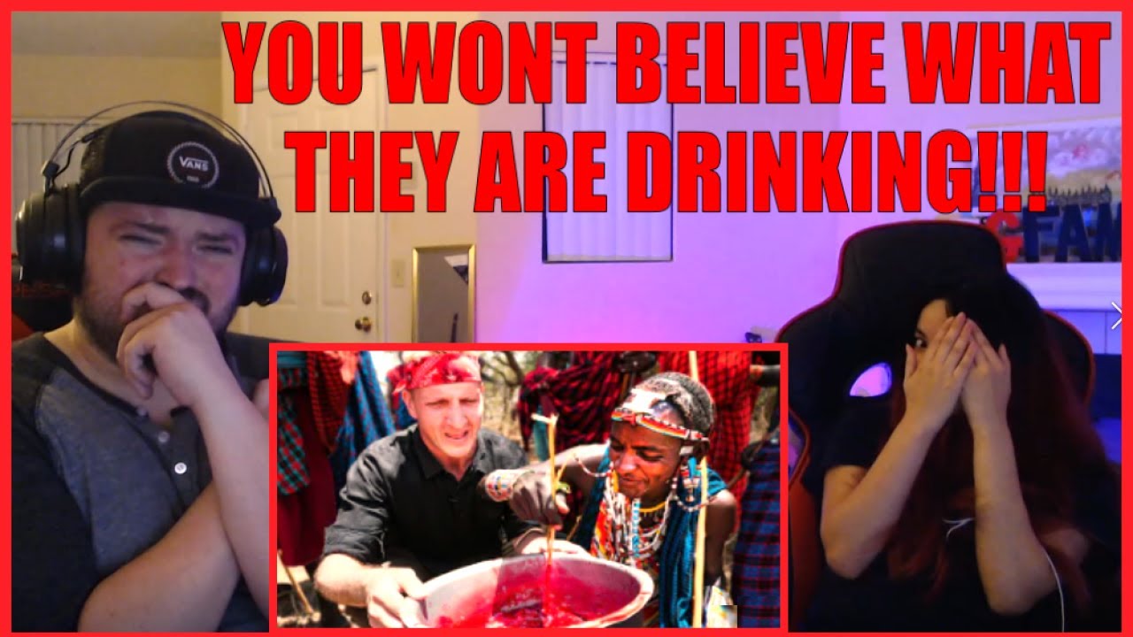 REACTION TO SHOCKING TRIBAL FOOD IN KENYA!!! RARELY SEEN FOOD OF THE MAASAI PEOPLE!