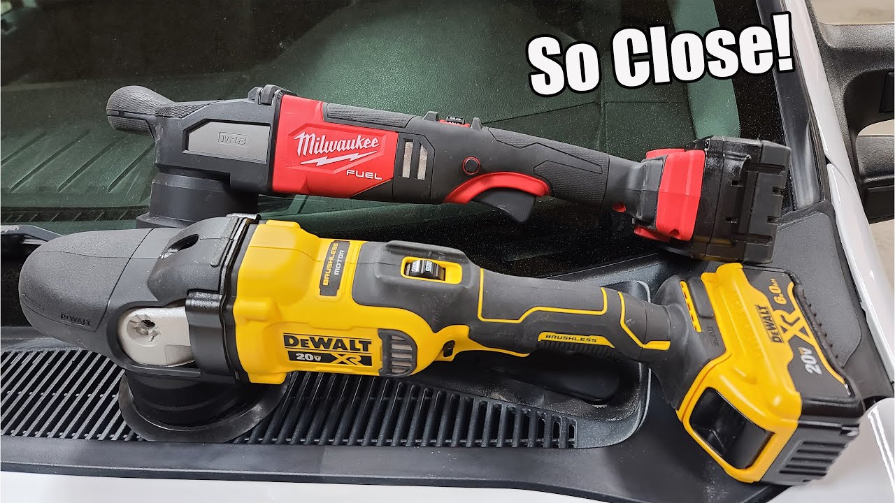 Milwaukee Tool 2684-20 против DEWALT DCM848 — полировальная машина двойного действия с вращающейс...
