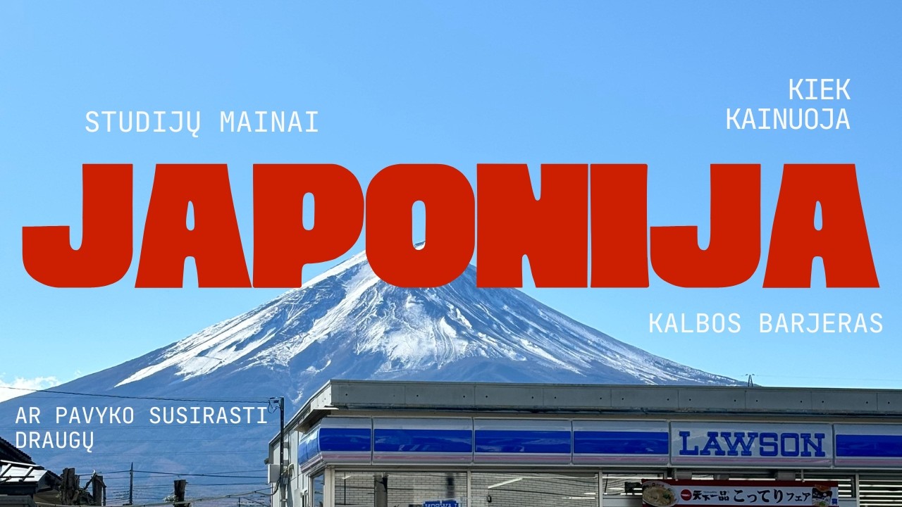 Studijos JAPONIJOJE / mainai su Erasmus stipendija