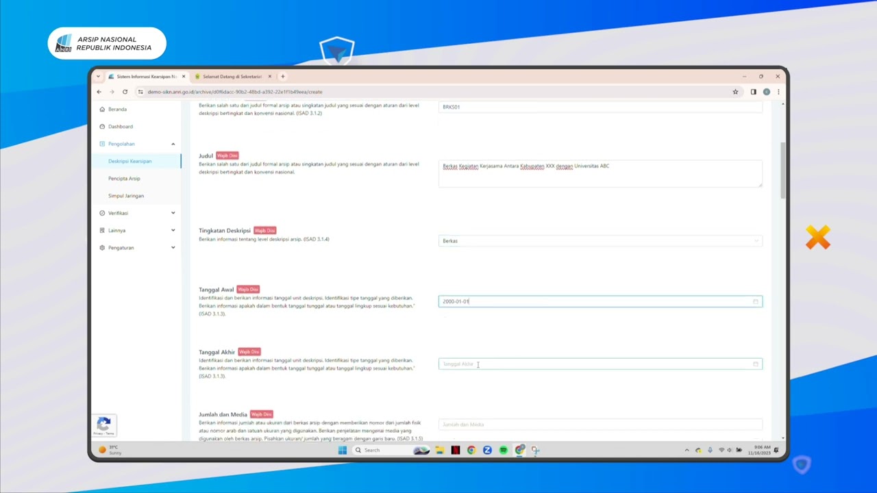 Tutorial Input Data di Aplikasi SIKN untuk Simpul Jaringan