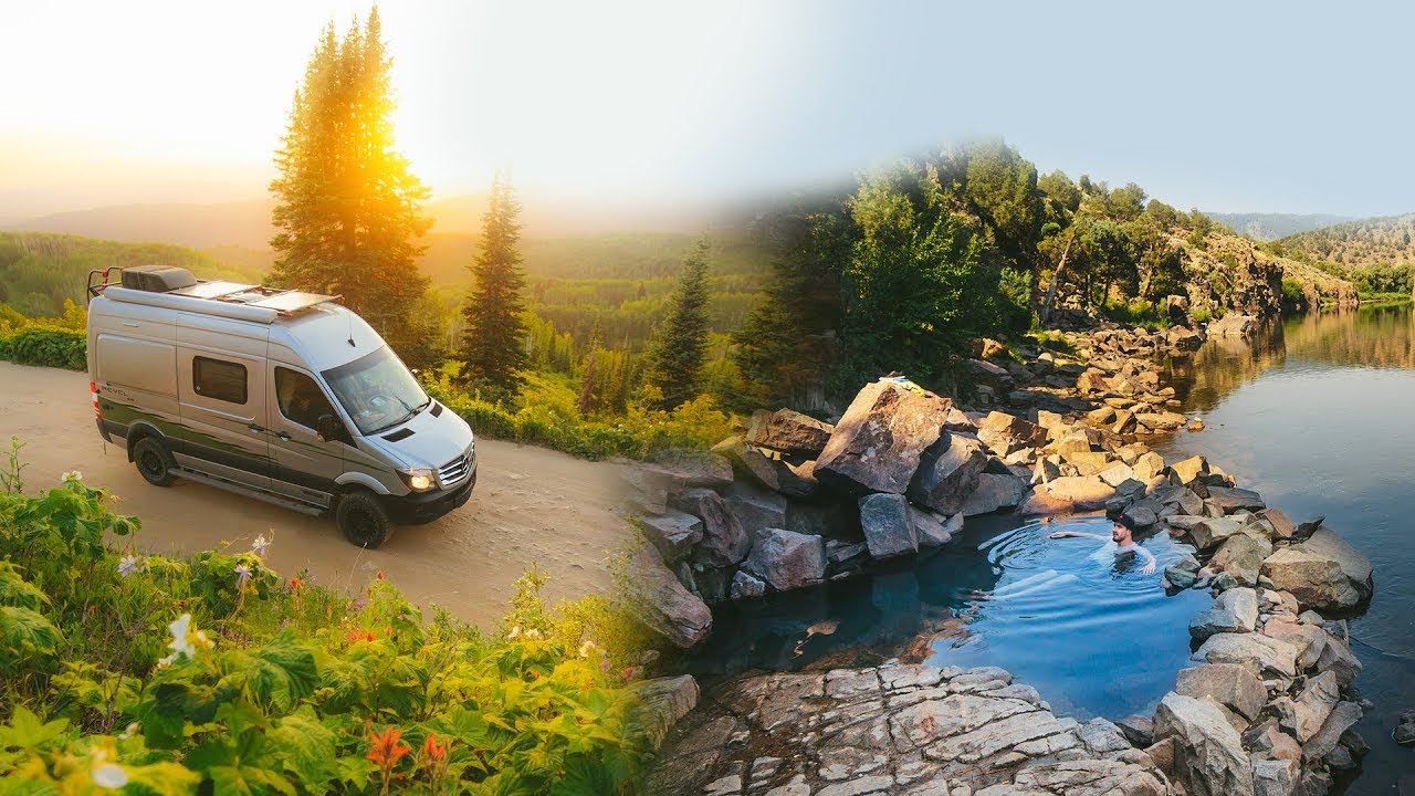 This FREE Hot Spring will blow your mind!! VAN LIFE 🛀