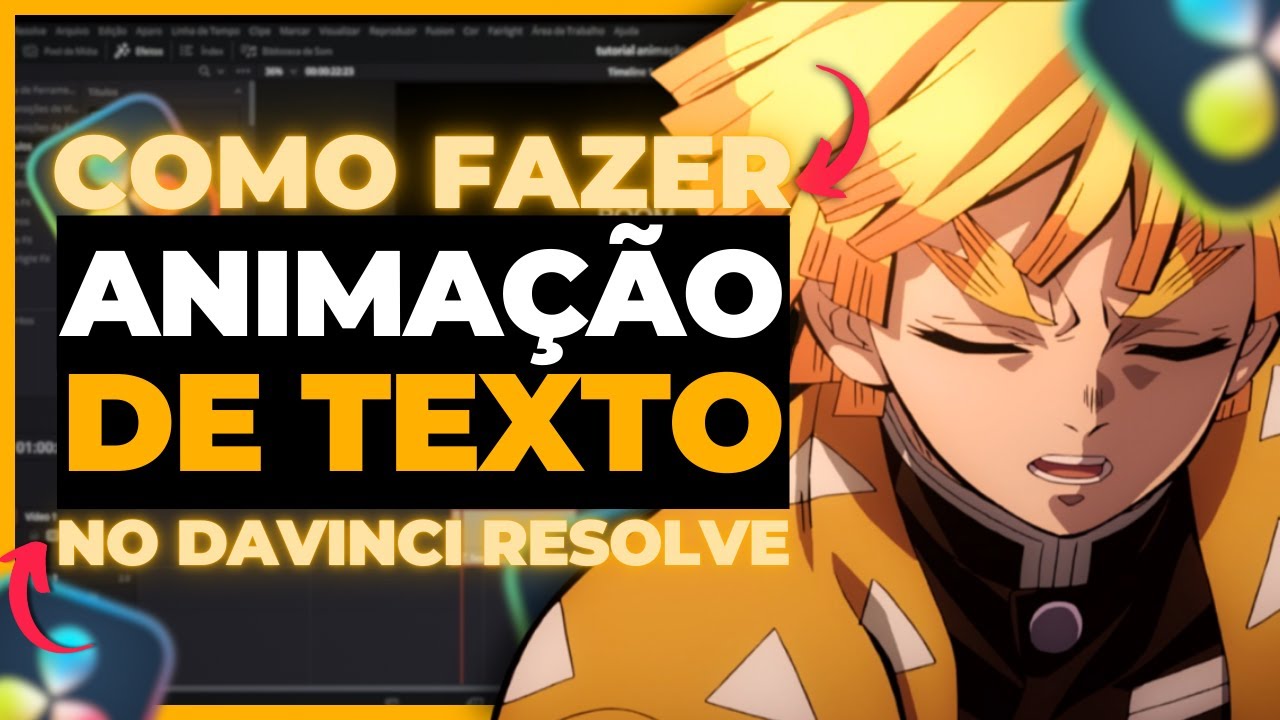 COMO FAZER ANIMA&Ccedil;&Atilde;O DE TEXTO NO DAVINCI RESOLVE PASSO A PASSO