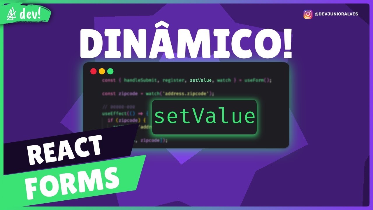 DICA DE FORMULÁRIOS | React Hook Form