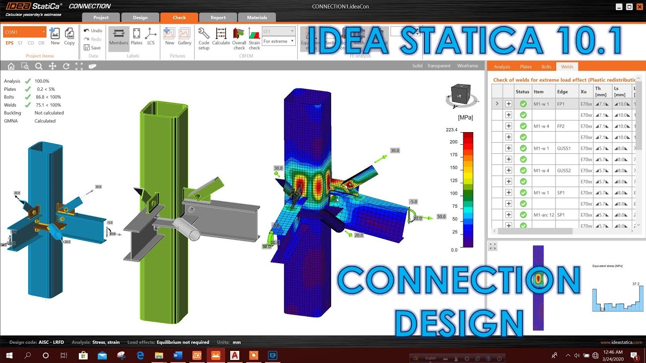 Customized Steel Connection Design in Idea Statica 10.1