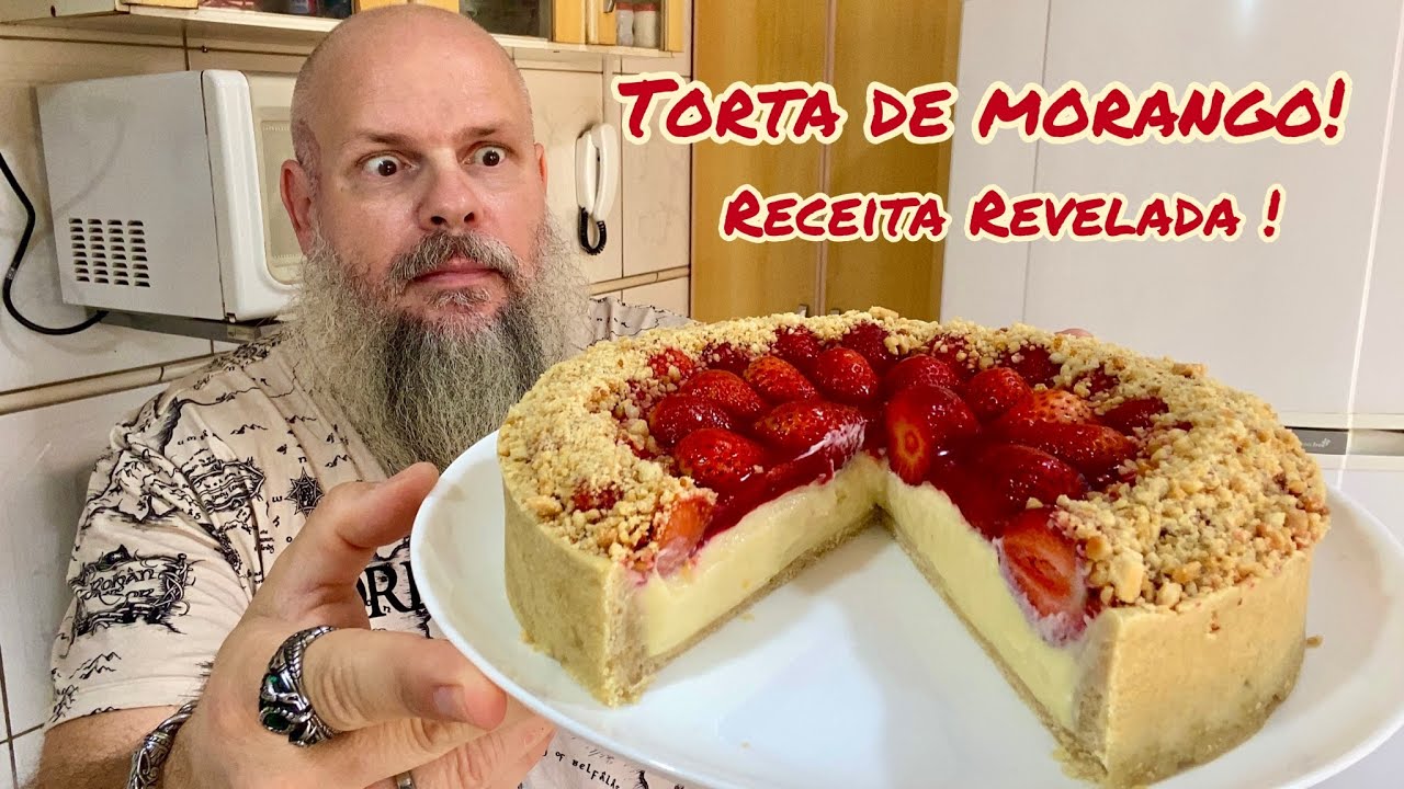 TORTA DE MORANGO DE PADARIA - RECEITA REVELADA