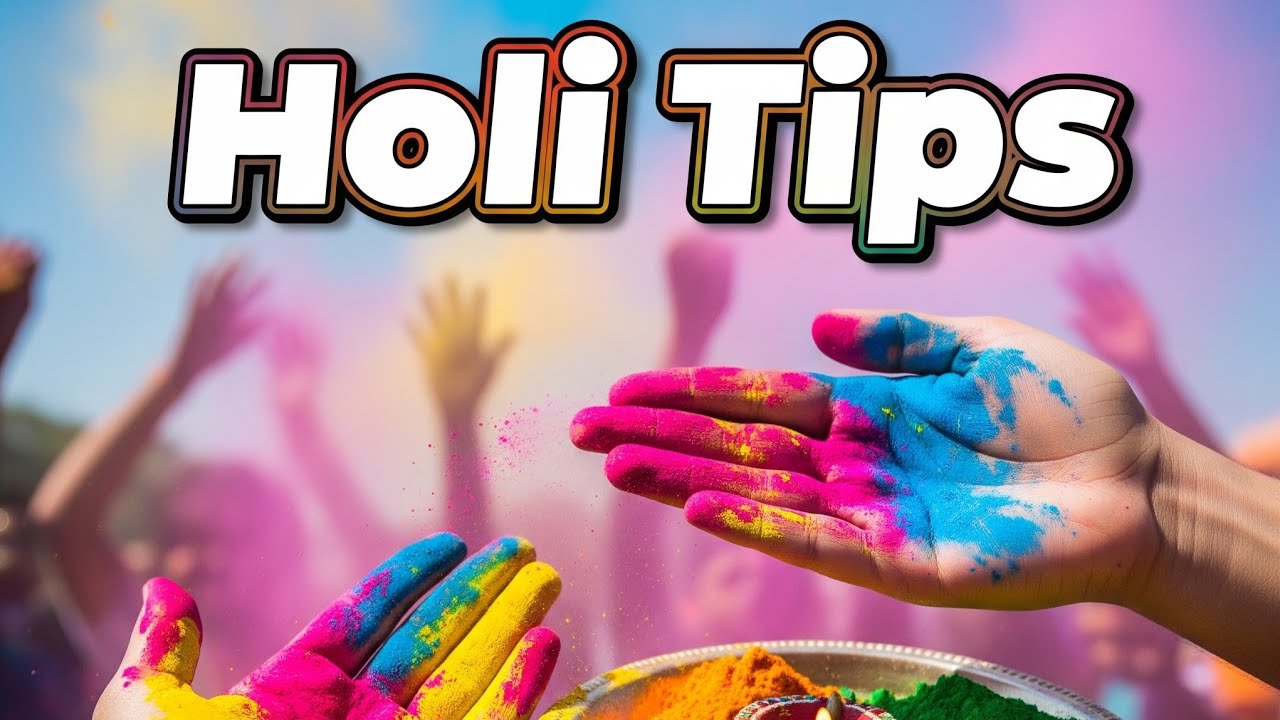 Holi Tips 🌈 रंगों को छुड़ाने का आसान घरेलू उपाय #youtubevideo #tips #holitips 