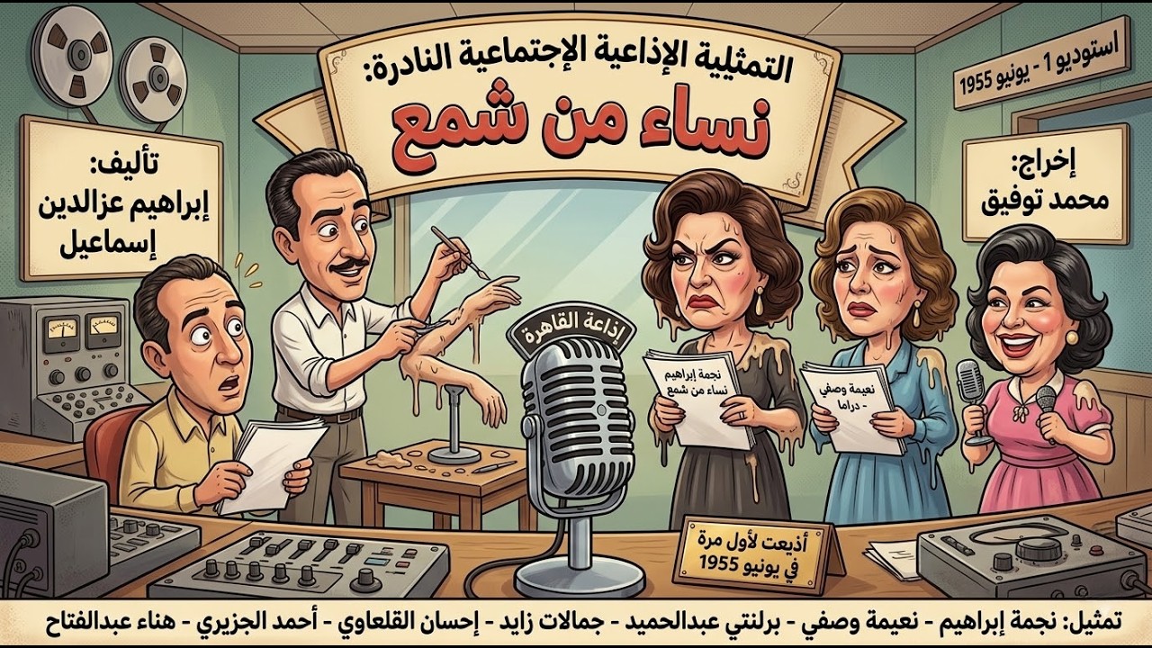 التمثيلية الإذاعية الاجتماعية النادرة : نساء من شمع |